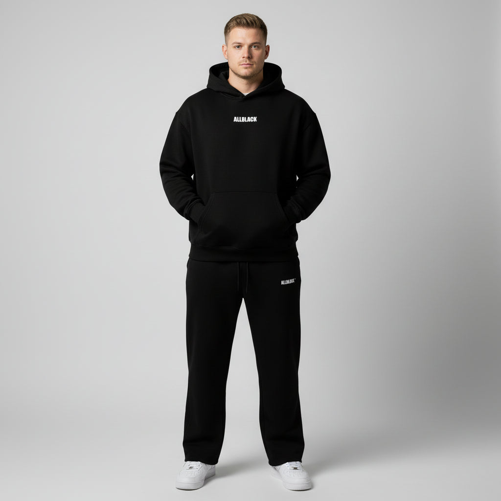 ALLBLACK HOODIE DEFO OVERSIZE