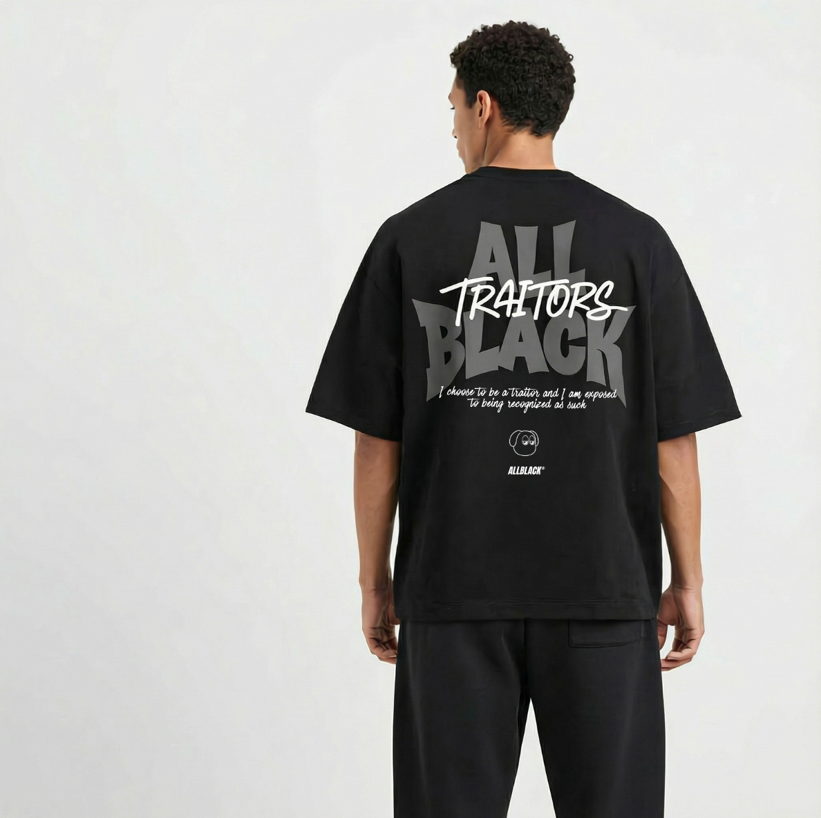 ALLBLACK TRAITORS OVERSIZE T-SHIRT