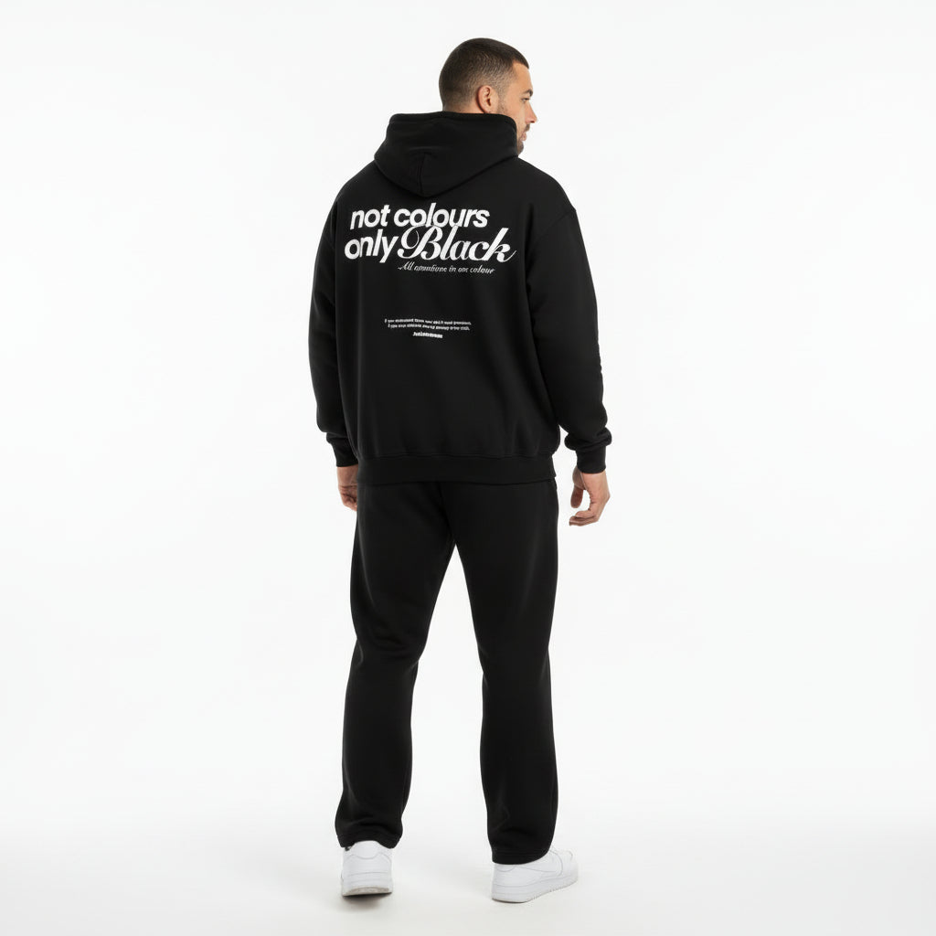 ALLBLACK HOODIE ONLY BLACK OVERSIZE